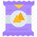 Nachos Patatas Fritas Comida Icono