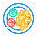 Tortilla Chips Mexicano Icono