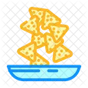 Nachos Fast Food Icono
