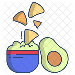 Nachos With Avocado Dip  Icon