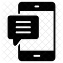 Mobiler Chat Mobile Kommunikation Nachrichten App Symbol