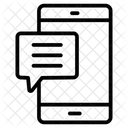 Mobiler Chat Mobile Kommunikation Nachrichten App Symbol