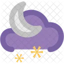 Nacht Mond Schnee Icon