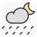 Nacht Wolke Mond Icon