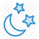 Nacht Mond Sterne Icon