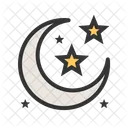 Mond Sterne Nacht Icon