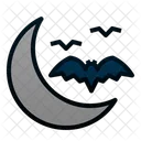 Mond Fledermaus Nacht Symbol