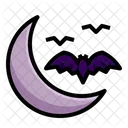 Mond Fledermaus Nacht Symbol