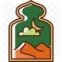 Nacht Mond Moschee Symbol