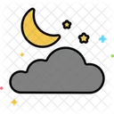 Nacht Mond Wetter Icon