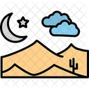 Nacht Wolke Blitz Icon