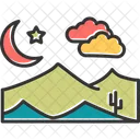 Nacht Wolke Blitz Icon