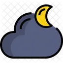 Nacht Wetter Klima Symbol