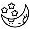 Nacht Sterne Mond Symbol