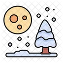 Nacht schneit  Symbol