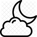 Nacht Wolke Symbol