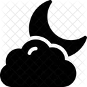 Nacht Wolke Symbol