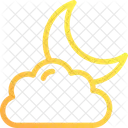 Nacht Wolke Symbol