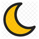 Nachtmodus Mond Halbmond Symbol