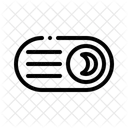 Nachtmodus Schlaftracker Mobile App Symbol
