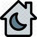 Nachtmodus Haus  Symbol