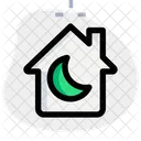 Nachtmodus Haus Symbol