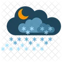 Nacht Schnee  Symbol