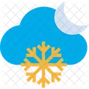 Nacht Schnee  Symbol