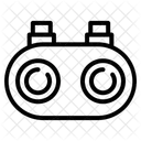 Nachtsichtbrille NVG Nachtoptik Symbol