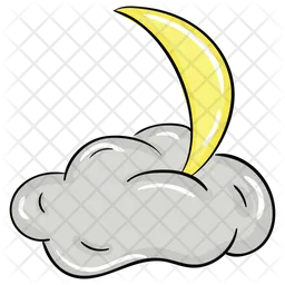 Nacht wolke  Symbol