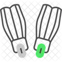 Nadadeiras Nadadeiras De Mergulho Nadadeiras De Natacao Ícone