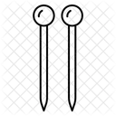 Nahnadeln Nadelkissen Nahen Symbol