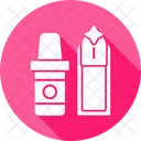 Nail Polish Neon Signs Manicure Icon