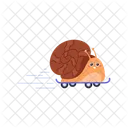 Snail Ride Skateboard Icon