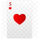 Cinco Rojo Poker Icon