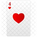 Cuatro Rojo Poker Icon