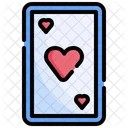 Jugando A Las Cartas Poker Tarjeta Icon