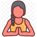 Namaste Greeting Yoga Icon