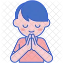 Namaste Gesture  Icon