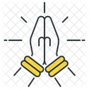 Mnamaste Namaste Pray Icon