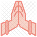 Namaste Symbol Hand Icon