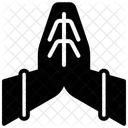 Namaste Symbol Hand Icon
