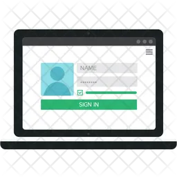 Name And Password Template Icon Free Download User Interface Icons