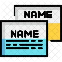 Name Card Publish Print Icon