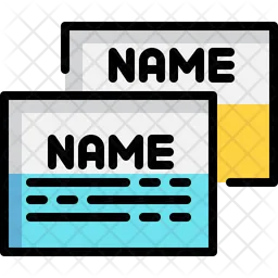 Name Card  Icon