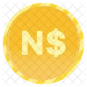 Namibia Dollar Coin  Icon
