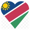 Namibie Drapeau Icône