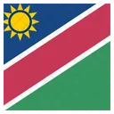 Namibie Drapeau Icône