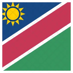 Namibie Flag Icône