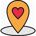 Namoro Coracao Localizacao Ícone